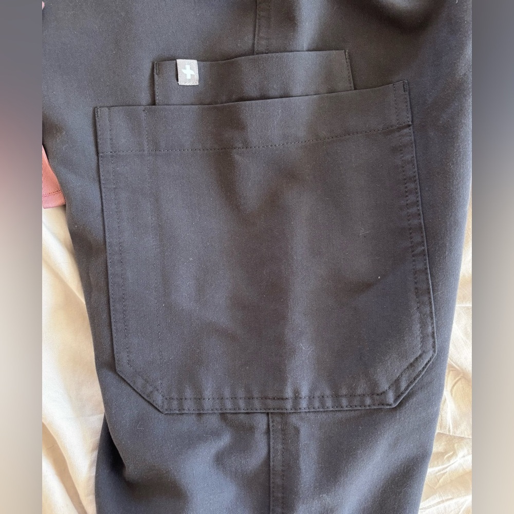 FIGS - Yola High Waisted Skinny Scrub Pants in Charcoal Sz S Petite - Picture 7 of 8